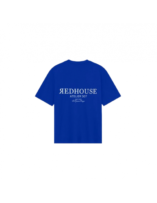 Tricou REDHOUSE, Atelier 307, Blue - RHTS244 Tricou REDHOUSE, Atelier 307, Blue - RHTS244
