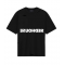 Tricou REDHOUSE, Inverted ripped Black Tee, Regular Fit