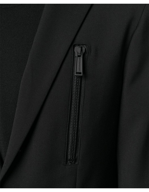 Sacou DSQUARED2, Fermoare atasate, Negru - S71BN0783900