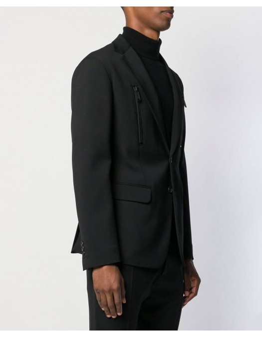 Sacou DSQUARED2, Fermoare atasate, Negru - S71BN0783900