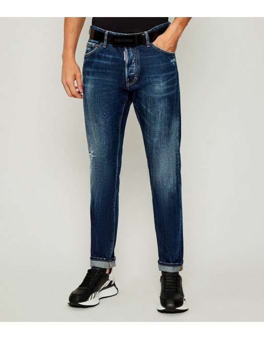 JEANS DSQUARED2, Navy blue, Croiala Cool Guy , Bleumarin - S71LB1646D30011470