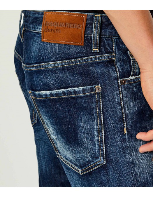 JEANS DSQUARED2, Navy blue, Croiala Cool Guy , Bleumarin - S71LB1646D30011470