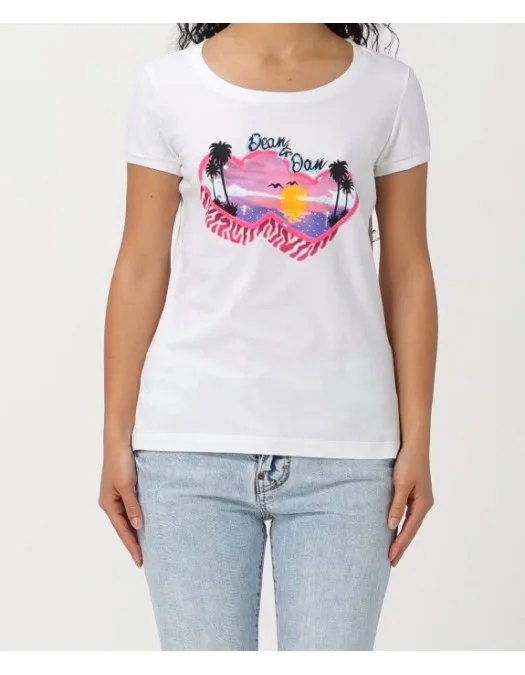 Tricou DSQUARED2, Dean and Dan , White - S72GD0521S24668100 Tricou DSQUARED2, Dean and Dan , White - S72GD0521S24668100