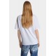 Tricou DSQUARED2, Wash Breezy Fit Doodle, Alb - S72GD0572D20020100
