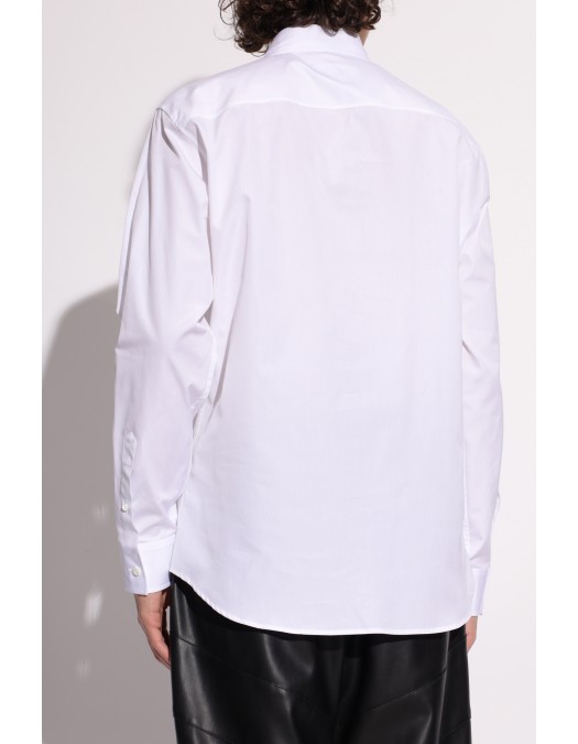 Camasa DSQUARED2, Logo Black Print, White - S74DM0953S36275100