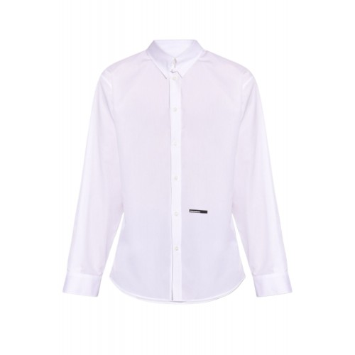 Camasa DSQUARED2, Logo Black Print, White