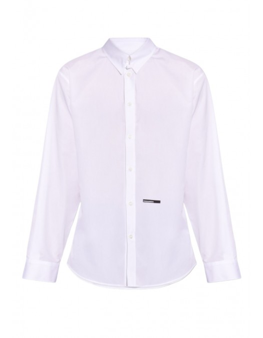 Camasa DSQUARED2, Logo Black Print, White - S74DM0953S36275100