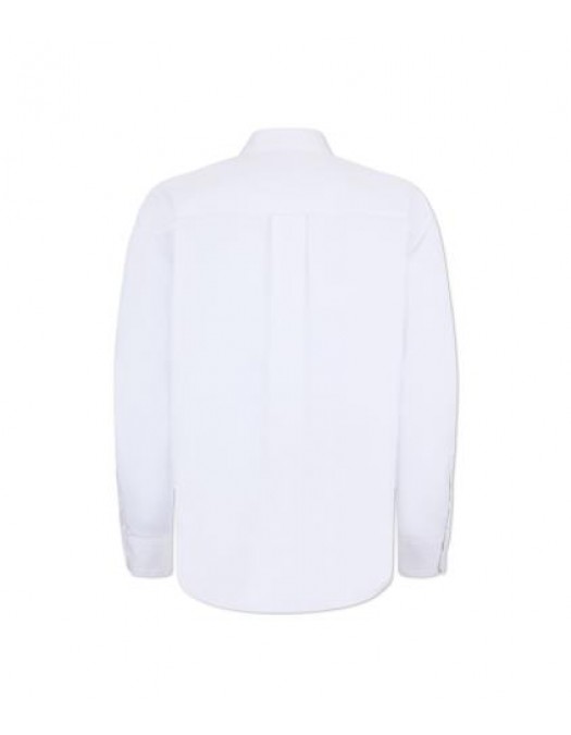 Camasa DSQUARED2, Fermoare atasate, Stretch Cotton Twill, Alb - S74DM1013S35175100