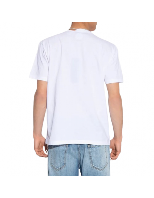 Tricou DSQUARED2, Leaf Red Logo, Alb - S74GD1159S23009100