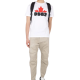 Tricou DSQUARED2, Leaf Red Logo, Alb - S74GD1159S23009100
