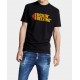 Tricou DSQUARED2, Green Print, Freezing, Logo, Black - S74GD1450D20020900 Tricou DSQUARED2, Green Print, Freezing, Logo, Black - S74GD1450D20020900