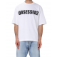 Tricou DSQUARED2, Large Obsessed2, Simple, White - S74GD1478D20033100 Tricou DSQUARED2, Large Obsessed2, Simple, White - S74GD1478D20033100