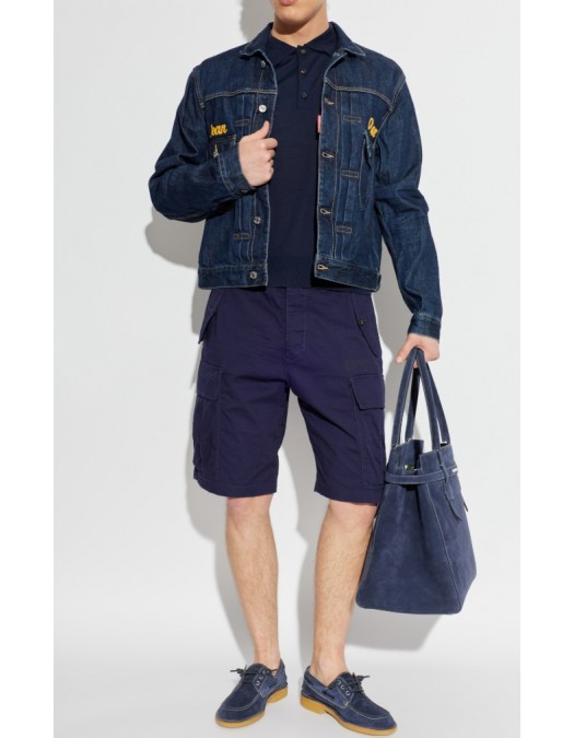 Tricou DSQUARED2, Wool Jersey Stitch, Navy Blue - S74HA1628D13205477