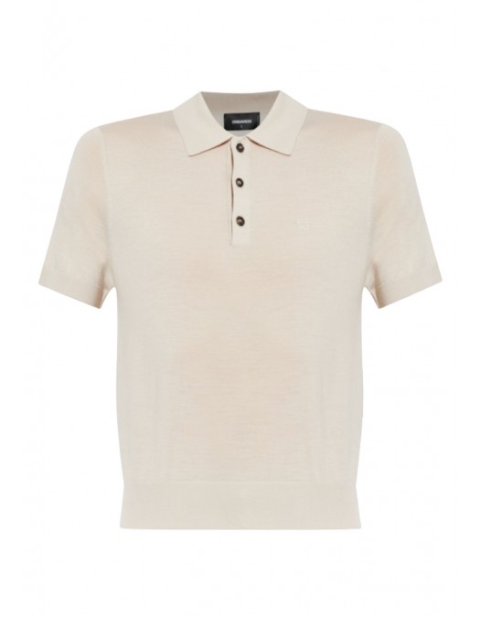 Tricou DSQUARED2, Wool Jersey Stitch, Navy Bej - S74HA1628D13205736