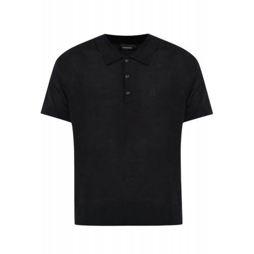 Tricou DSQUARED2, Wool Jersey Stitch, Black