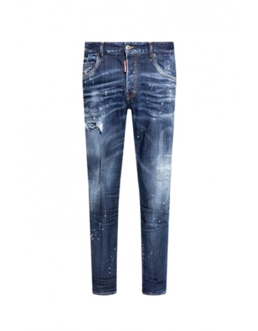 BLUGI DSQUARED2, Dark Easy Wash Skater Jeans - S74LB1556S30664470 BLUGI DSQUARED2, Dark Easy Wash Skater Jeans - S74LB1556S30664470