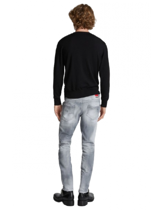 JEANS DSQUARED2, Brushed Cotton Stretch Denim Skater Jeans - S74LB1656S30260852 JEANS DSQUARED2, Brushed Cotton Stretch Denim Skater Jeans - S74LB1656S30260852