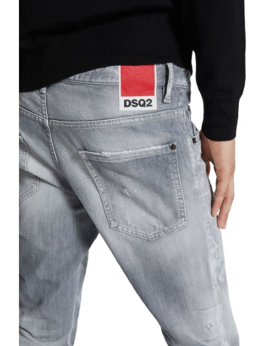 JEANS DSQUARED2, Brushed Cotton Stretch Denim Skater Jeans - S74LB1656S30260852 JEANS DSQUARED2, Brushed Cotton Stretch Denim Skater Jeans - S74LB1656S30260852