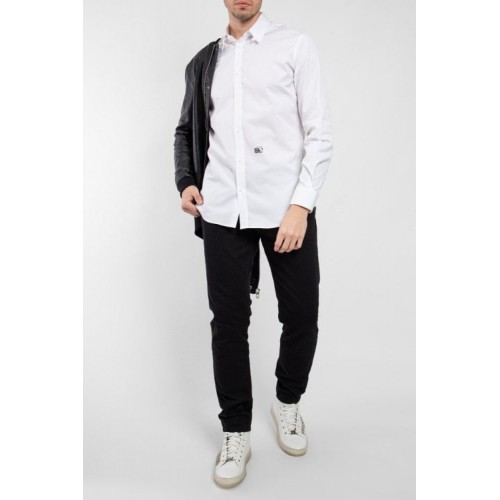 Camasa DSQUARED2, Ibrahimovic long-sleeve, Alb