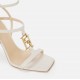 Sandale ELISABETTA FRANCHI, Logo Brand atasat, Alb - SA07B61E2193