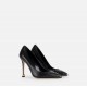 Pantofi ELISABETTA FRANCHI, Nappa leather pumps with toecap Étoile, Negru - SA21L30EC110