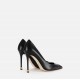 Pantofi ELISABETTA FRANCHI, Nappa leather pumps with toecap Étoile, Negru - SA21L30EC110