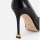 Pantofi ELISABETTA FRANCHI, Nappa leather pumps with toecap Étoile, Negru - SA21L30EC110