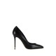 Pantofi ELISABETTA FRANCHI, Nappa leather pumps with toecap Étoile, Negru - SA21L30EC110