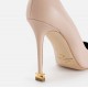 Pantofi ELISABETTA FRANCHI, Nappa leather pumps with toecap Étoile, Nude - SA21L30EC236