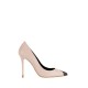 Pantofi ELISABETTA FRANCHI, Nappa leather pumps with toecap Étoile, Nude - SA21L30EC236