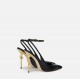 Pantofi ELISABETTA FRANCHI, Gold Heel, Decupati, Negru - SA73B50EC110