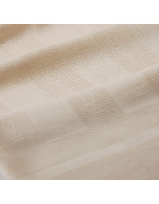 Esarfa ELISABETTA FRANCHI,  Scarf with logo pattern, Alb - SC14F61E2193