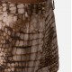 PANTALONI SCURTI ELISABETTA FRANCHI, Aligator Print, Slim Fit, Maro - SH00361E2644