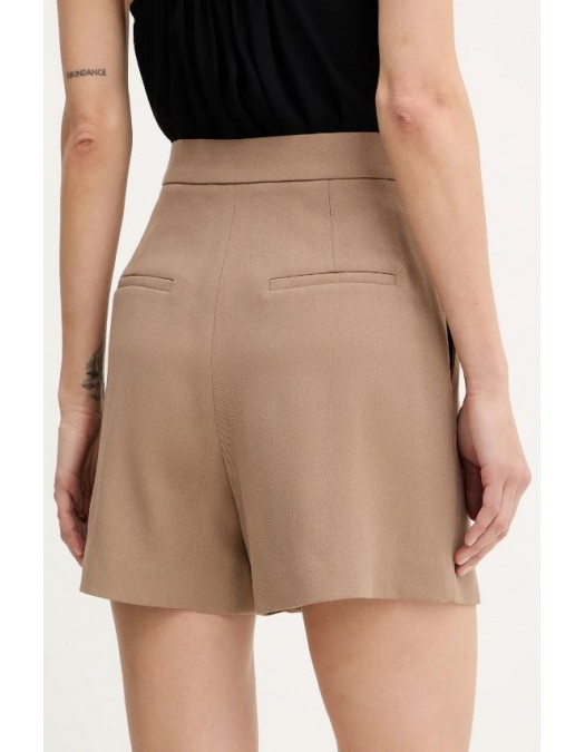 PANTALONI SCURTI ELISABETTA FRANCHI, Lant atasat, Slim Fit, Beige - SH00561E2229