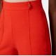 PANTALONI SCURTI ELISABETTA FRANCHI, Logo auriu, Slim Fit, Orange - SH00761E2H85