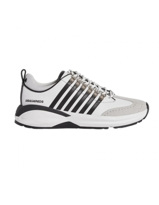 Sneakers DSQUARED2, Dash Print, White-Black - SNM037701507697M072