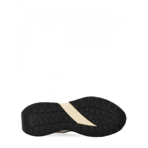 SNEAKERS DSQUARED2, Sprinter Sneakers, Laminated, Metallic Grey