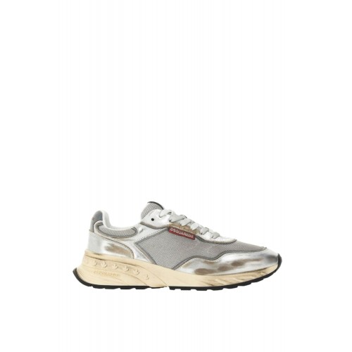 SNEAKERS DSQUARED2, Sprinter Sneakers, Laminated, Metallic Grey