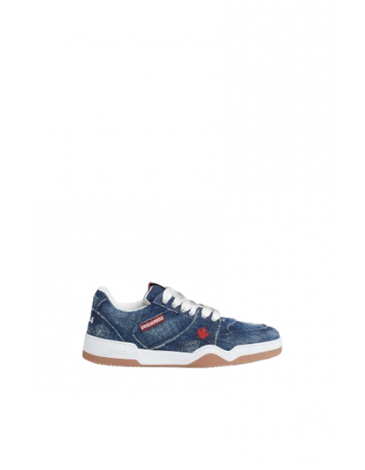 Sneakers DSQUARED2, Spiker, Vintage Denim, Low Top, Dark Blue - SNM0405101081913096 Sneakers DSQUARED2, Spiker, Vintage Denim, Low Top, Dark Blue - SNM0405101081913096