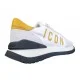 Sneakers DSQUARED2, Icon, Bianco-Giallo - SNM041711708205M319
