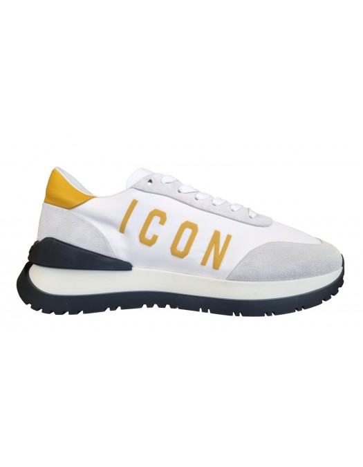 Sneakers DSQUARED2, Icon, Bianco-Giallo - SNM041711708205M319
