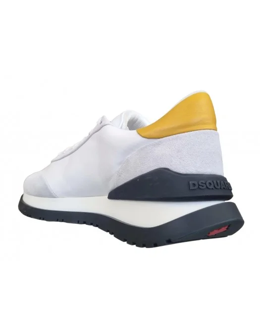 Sneakers DSQUARED2, Icon, Bianco-Giallo - SNM041711708205M319