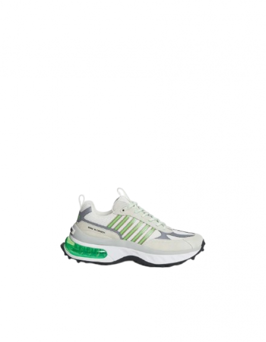 Sneakers DSQUARED2, Bubble Design, Green Details, Grey - SNM043823808317M1635 Sneakers DSQUARED2, Bubble Design, Green Details, Grey - SNM043823808317M1635