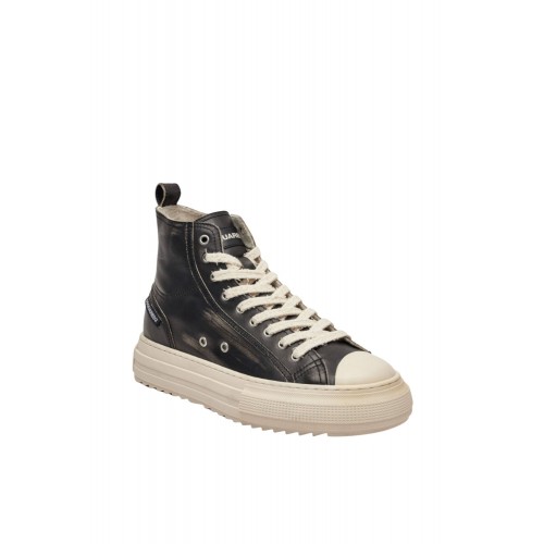 Sneakers DSQUARED2, Leather sneakers BERLIN, Dark