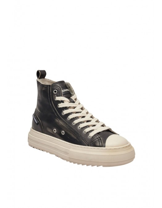 Sneakers DSQUARED2, Leather sneakers BERLIN, Dark