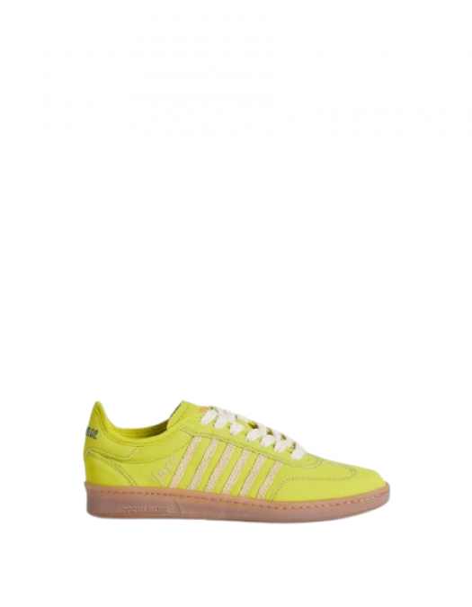 SNEAKERS DSQUARED2 , Summer Lovers Raffia Boxer Sneakers,Yellow - SNW0298003083558088 SNEAKERS DSQUARED2 , Summer Lovers Raffia Boxer Sneakers,Yellow - SNW0298003083558088