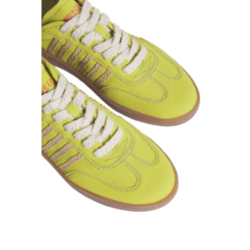 SNEAKERS DSQUARED2 , Summer Lovers Raffia Boxer Sneakers,Yellow  SNEAKERS DSQUARED2 , Summer Lovers Raffia Boxer Sneakers,Yellow