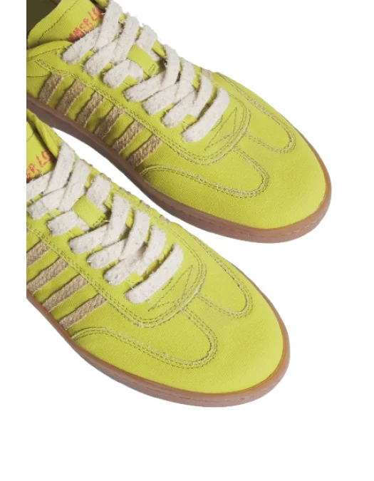 SNEAKERS DSQUARED2 , Summer Lovers Raffia Boxer Sneakers,Yellow - SNW0298003083558088