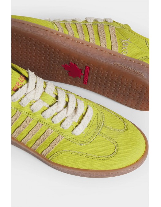 SNEAKERS DSQUARED2 , Summer Lovers Raffia Boxer Sneakers,Yellow - SNW0298003083558088 SNEAKERS DSQUARED2 , Summer Lovers Raffia Boxer Sneakers,Yellow - SNW0298003083558088