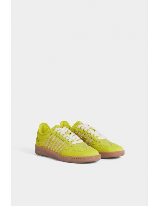 SNEAKERS DSQUARED2 , Summer Lovers Raffia Boxer Sneakers,Yellow - SNW0298003083558088 SNEAKERS DSQUARED2 , Summer Lovers Raffia Boxer Sneakers,Yellow - SNW0298003083558088
